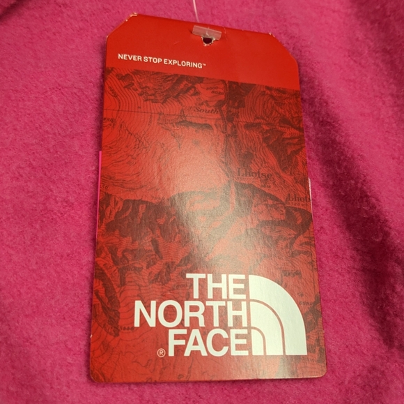 The North Face Women's Medium Half Dome Hot Pink & Navy Full Zip Hoodie NWT - Picture 8 of 14